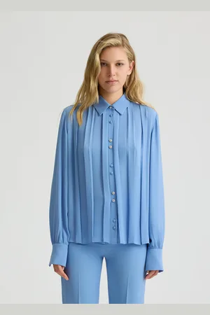 Liu Jo Camicia In Georgette Con Pieghe