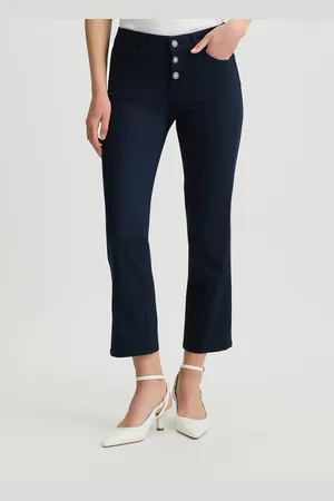 Liu Jo Pantaloni Cropped A Vita Alta