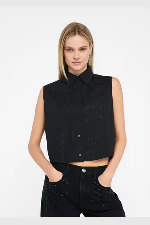 Liu Jo Top In Cotone Con Strass