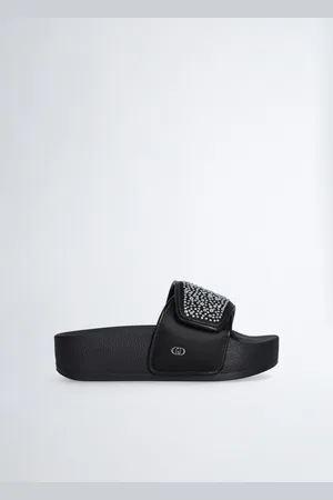 Liu Jo Ciabatte Platform Con Strass