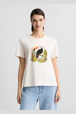 Liu Jo T-shirt In Cotone Con Stampa E Strass