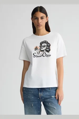 Liu Jo T-shirt Con Stampa E Strass