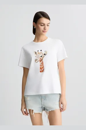Liu Jo T-shirt In Cotone Con Stampa E Strass