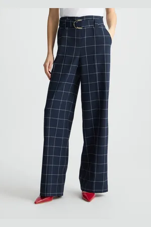 Liu Jo Pantaloni Check A Vita Alta