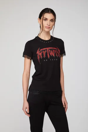 Twin-Set T-Shirt Nera Punk