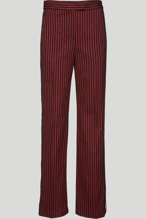 Pinko Pantalone Gessato Rosso a Righe