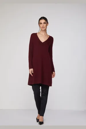 Twin-Set Maglia Oversize Bordeaux
