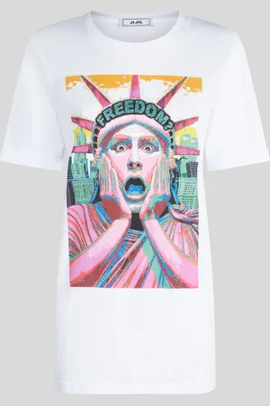 JIJIL T-shirt con Stampa Freedom