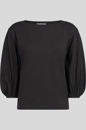JIJIL T-shirt con Maniche a Sbuffo Nera