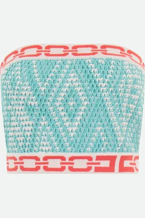 Elisabetta Franchi Top Azzurro Tiffany