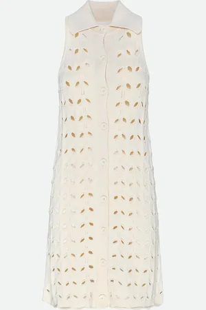 Sportmax Abito in Maglia Panna
