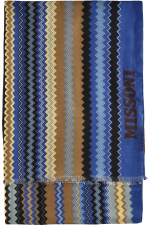 Missoni Sciarpa Blu in Seta