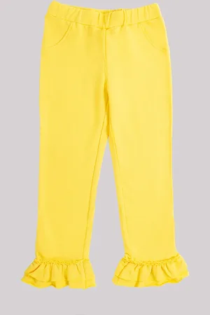 Gaudi GAUD? KIDS Jeggings con Rouches Gialli