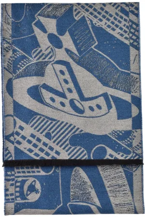 Vivienne Westwood Sciarpa Logata Azzurra