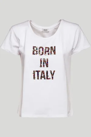 Liu Jo LIU JO T-shirt con Scritta Glitter Multicolor