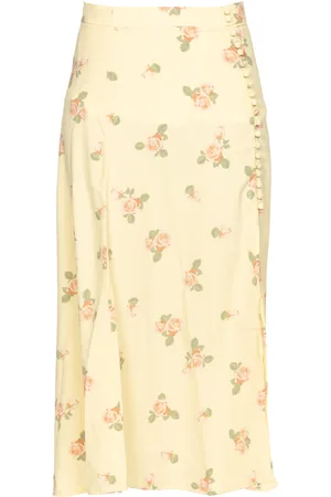 Glamorous Gonna Midi Gialla a Fiori