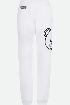 Moschino Pantalone Tuta Bianco