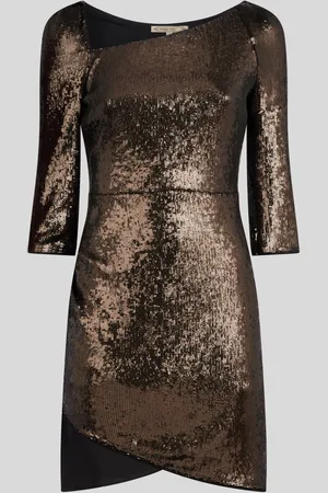 Patrizia Pepe Abito con Paillettes Titane Metal