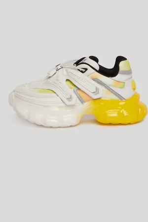 Banu Sneaker Stampa 3D Bianco e Giallo