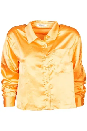 Glamorous Camicia Satin Arancio