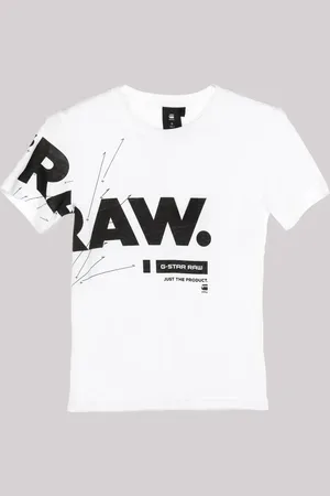 G-Star T-Shirt Bianca con Stampa