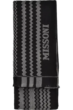 Missoni Sciarpa Fantasia Nera Grigia