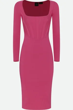 Pinko Tubino Midi Fucsia