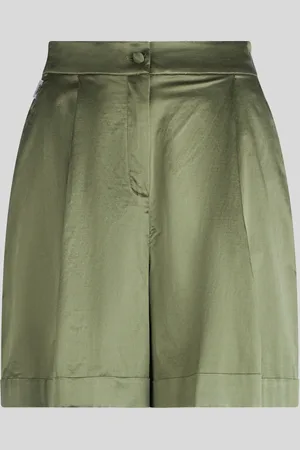 JIJIL Shorts Satinati Militare