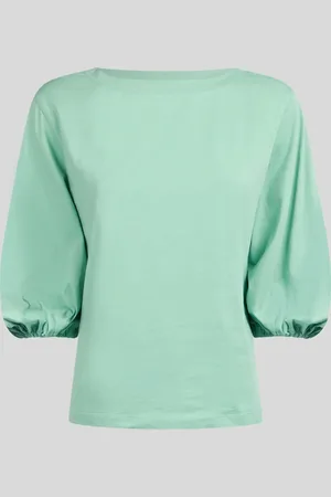 JIJIL T-shirt con Maniche a Sbuffo Anice