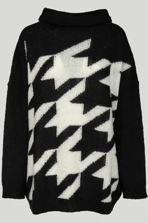 Twin-Set Maxi Maglia in Misto Mohair Bicolore