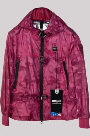 Blauer Giubbino in Nylon Ultra Light Camouflage Fucsia