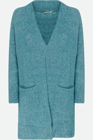 KANGRA CASHMERE Cardigan Lungo Acqua