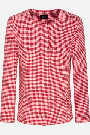 MARELLA Blazer a Quadri Rosso e Bianco