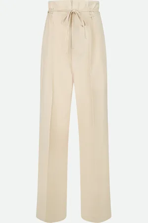 ERIKA CAVALLINI Pantalone Vita Alta Beige