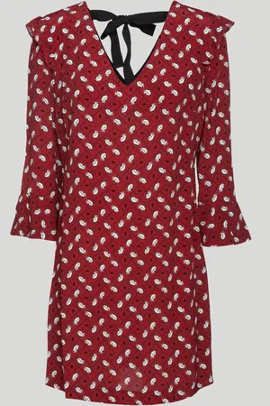 Liu Jo Abito Rosso Micro Piume