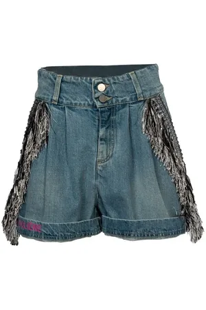LE VOLIÈRE LE VOLIERE Shorts Denim con Frange