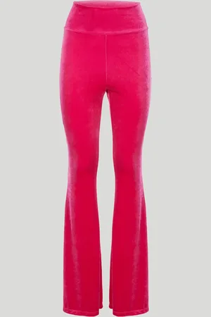 Alessandra Gallo Pantalone a Zampa in Vellluto Fucsia