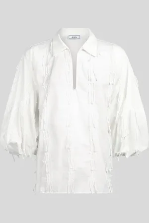 JIJIL Blusa Bianca con Ricami