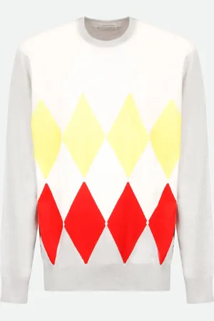 BALLANTYNE Maglia Rombi Grigia