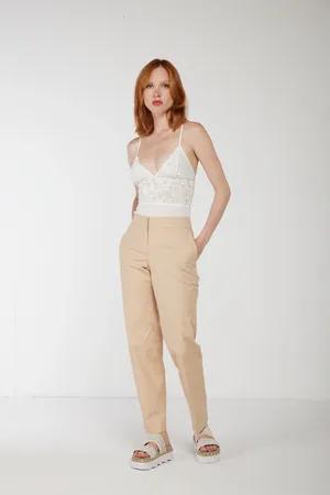 Twin-Set Pantalone Chino Beige