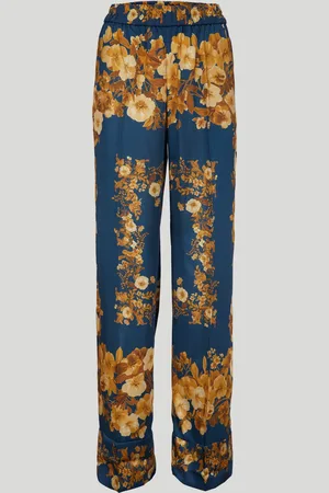 Twin-Set Pantalone Stampa Foulard Blu