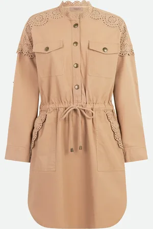 Twin-Set Abito in Canvas Beige