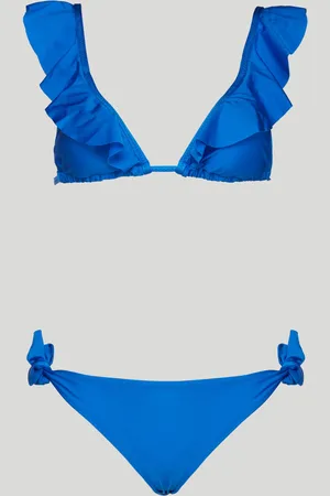 Secrets Bikini Sorrento Bluette con Top a Volant