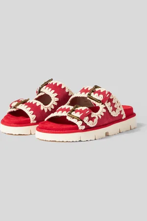 Mou Bio Sandal with Buckles Corallo