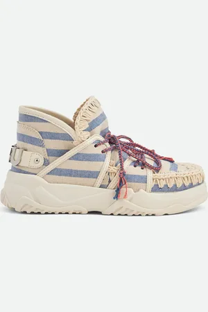 Mou Eskimo trainer Striped Fabric Lace Up