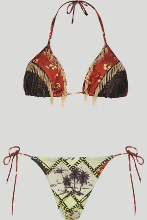EFFEK F**K Bikini Corallini con Top a Triangolo