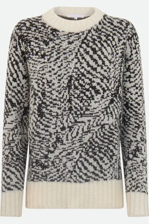 Patrizia Pepe Maglione Jacquard Bianco