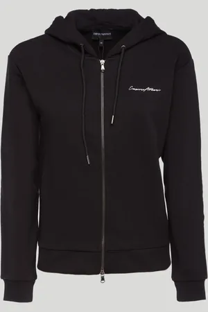Emporio Armani Felpa con Cappuccio Nera