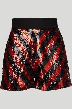 GAËLLE Pantaloncini a Vita Alta con Paillettes