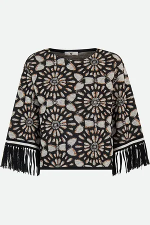 Twin-Set Maglia Jacquard Nera